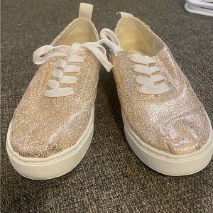 TOMS Metallic Rose Gold Casual Sneakers